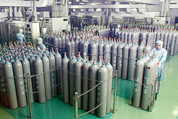 Cylinder storage room